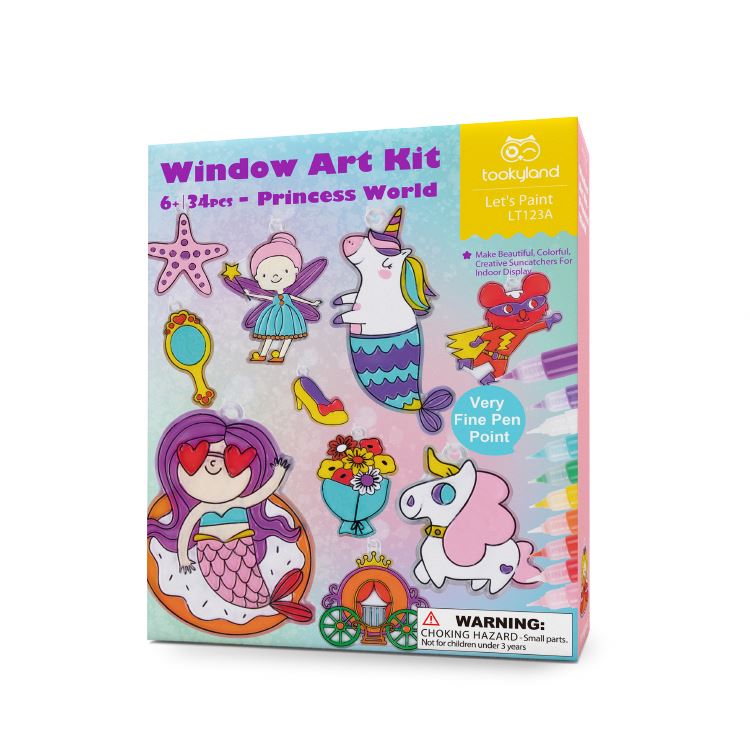 Tookyland Window Art Kit Princess World Craft Kit
