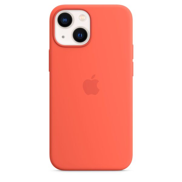 Apple iPhone 13 Mini MagSafe Silicone Case Nectarine