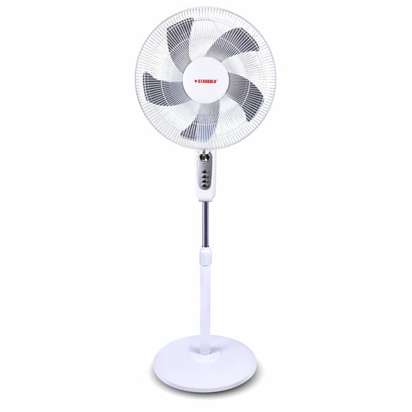 Star Gold 16 Pedestal Fan Oscillating 60w Electric Stand Fan White | Home Appliance & Electronics | Halabh.com