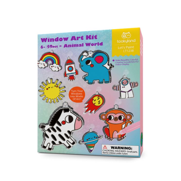 Tookyland Window Art Kit Animal World