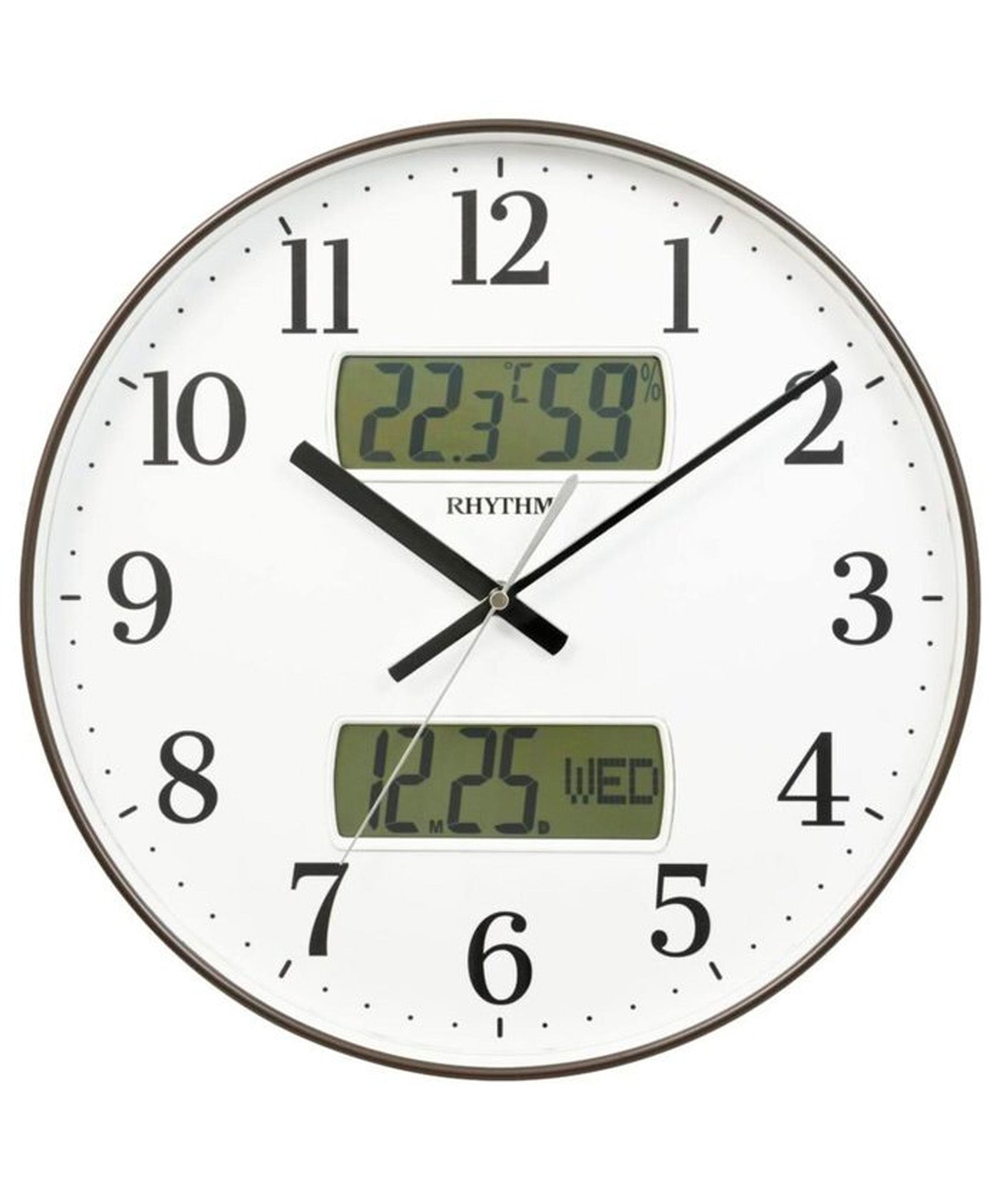 Rhythm Wall Analog Clock CFG724NR06 | stylish watch | accurate timekeeping | wall clock | round clock | Casio watch | wall watch | home décor | timepiece | Halabh.com