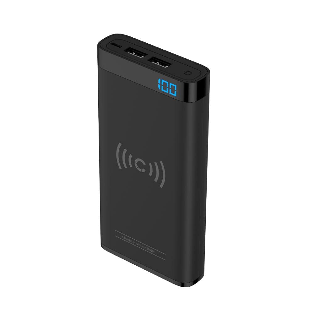 Cygnett 10K Wireless QI Portable Power Bank Black
