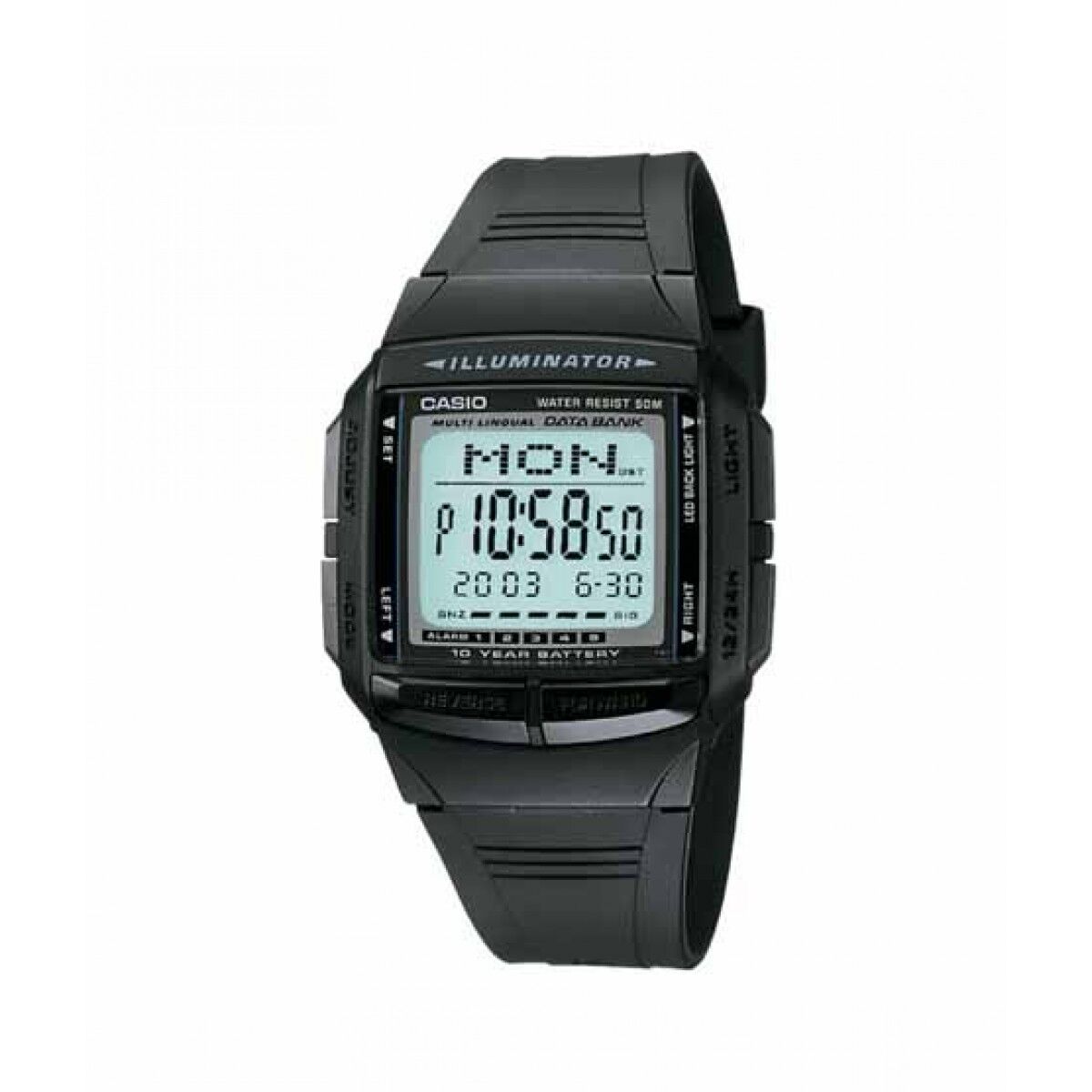 Casio Youth Digital Watch DB-36-1AVDF | Resin | Water-Resistant | Minimal | Quartz Movement | Lifestyle| Business | Scratch-resistant | Fashionable | Halabh.com