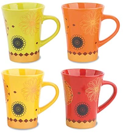 Royalford  Ceramic Flower Design Coffee Mug