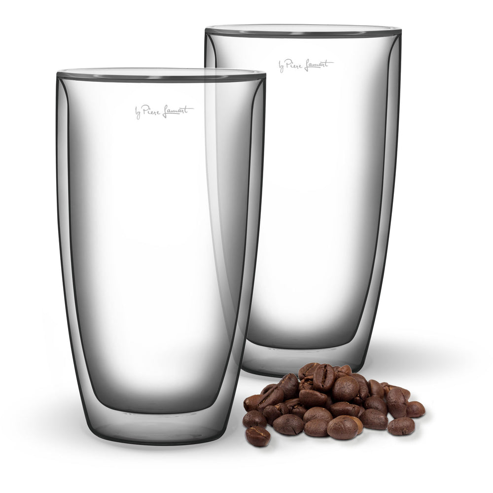 LAMART Vaso Glass Coffee Set 2Pcs 230ml LT9010