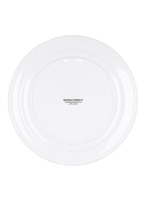 Royalford Porcelain Magnesia Flat Plate 8 Inch