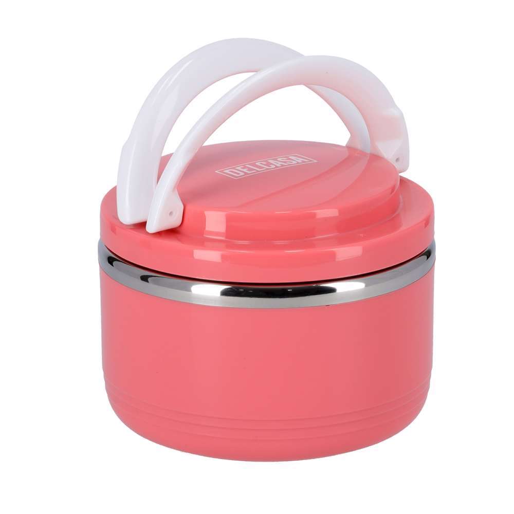 Delcasa Lunch Box | Capacity 600ml | Color Pink | Best Kitchen Accessories in Bahrain | Halabh