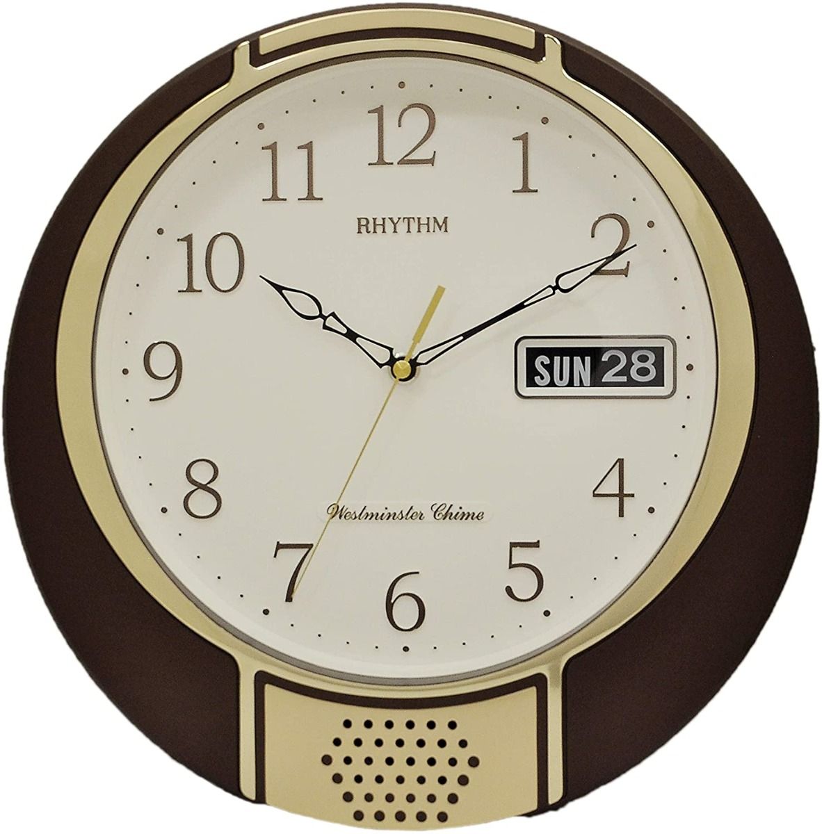 Rhythm Wall Clock 4FH626WR06 | stylish watch | accurate timekeeping | wall clock | round clock | Casio watch | wall watch | home décor | timepiece | Halabh.com
