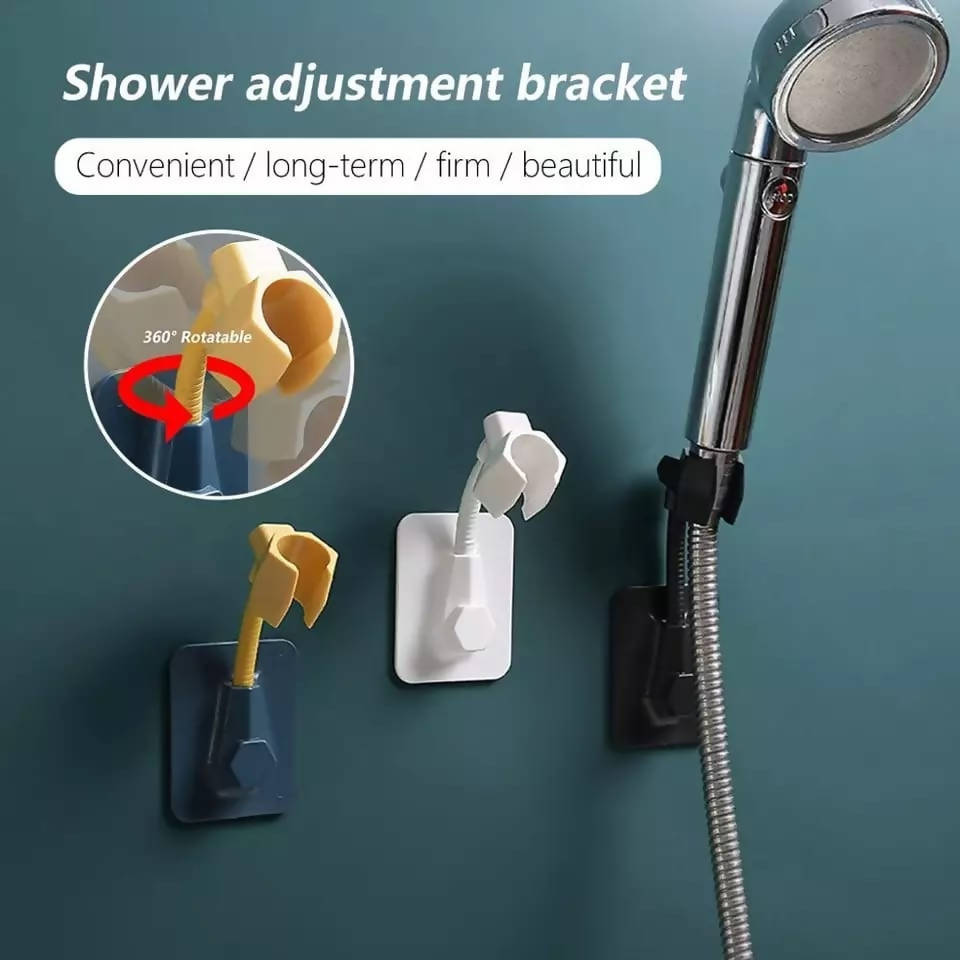 360 ° Adjustable Bathroom Shower Head Holder Wall Mounted Handheld Shower Holder Shower Brackets Bathroom Accessories