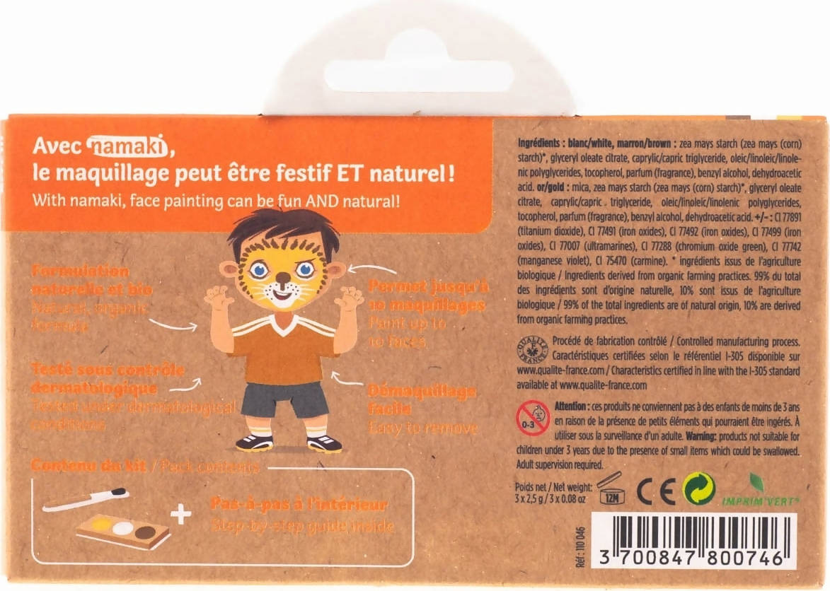 Namaki Lion & Giraffe Face Painting Kit