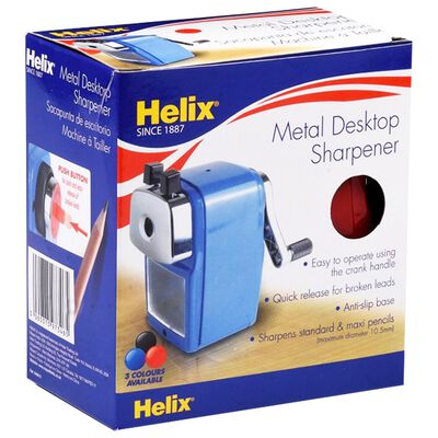 Helix Metal Desktop Sharpener For Standard And Jumbo Pencils