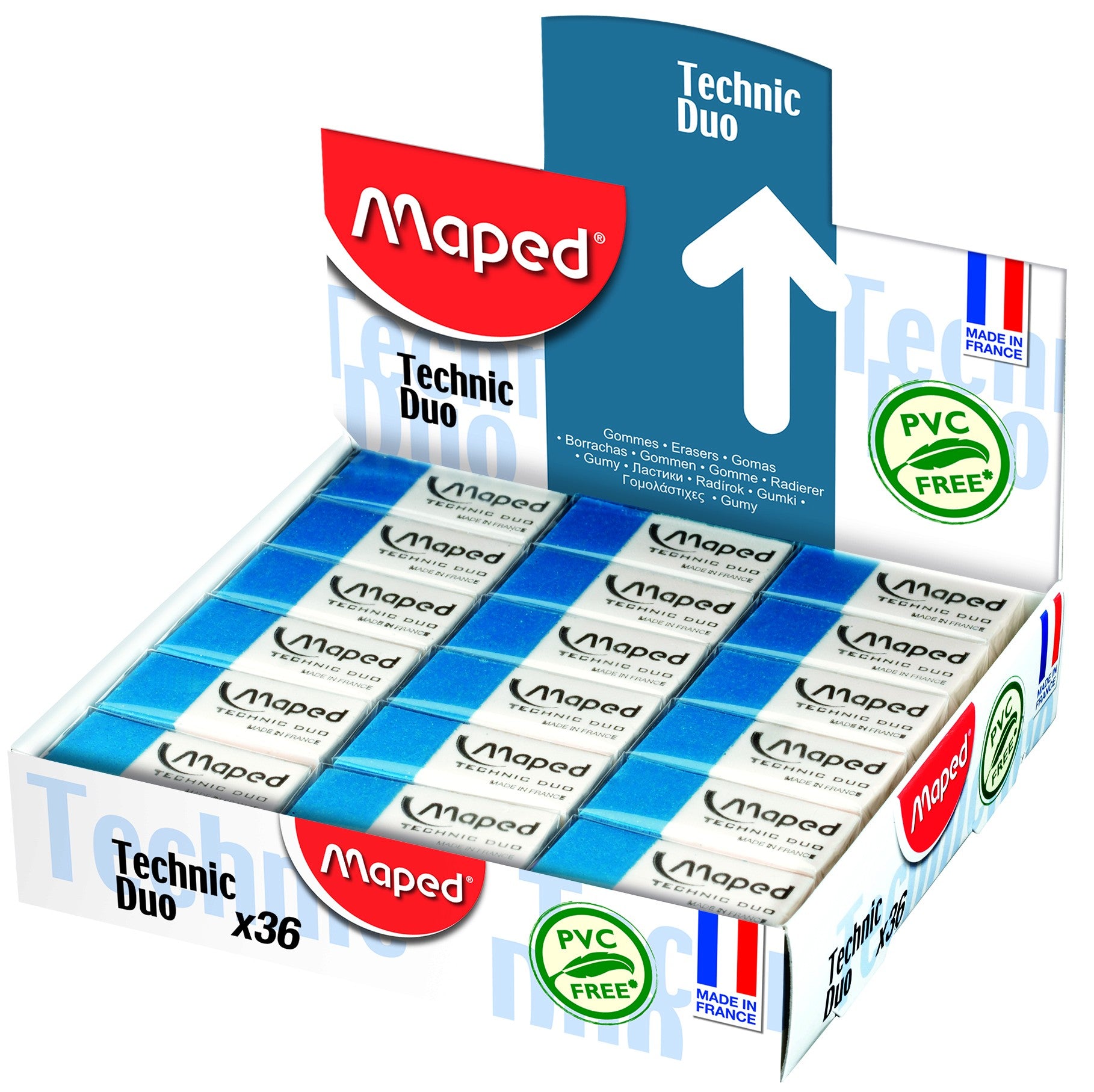 Maped Eraser Technic Duo Display Box