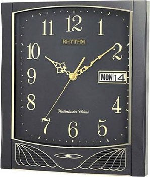 Rhythm Wall Clock Black CFH104NR02 | stylish watch | accurate timekeeping | wall clock | round clock | Casio watch | wall watch | home décor | timepiece | Halabh.com