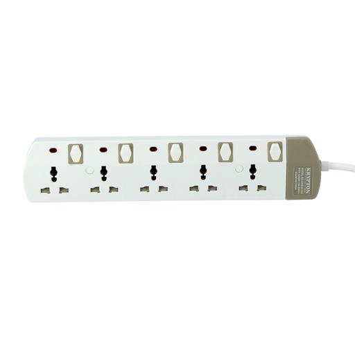Krypton 5 Way Extension Board Plug Power Extension Socket | Outlet | USB | Extension Cord | Electronics | Home Improvement | Technology | Convenience | Protection | Versatility | Halabh.com