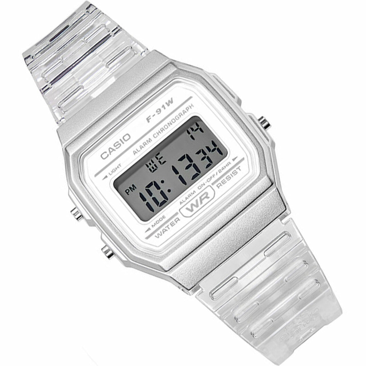 Casio Youth Digital Watch F-91WS-7DF | Stainless Steel | Mesh Strap | Water-Resistant | Minimal | Quartz Movement | Lifestyle | Business | Scratch-resistant | Fashionable | Halabh.com
