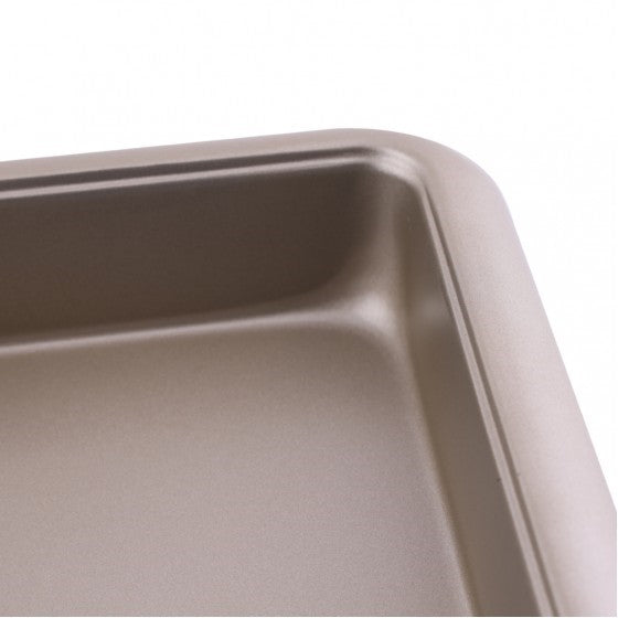 Royalford Steel 8 Inch Square Cake Pan Black 24x24x5cm
