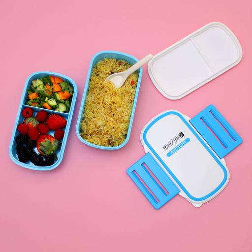 Royalford AirTight Lunch Box With 2Layer Blue 1X12