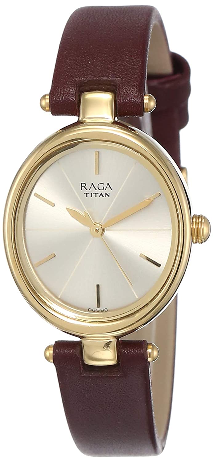 Titan Raga Viva analog Champagne Dial Women s Watch