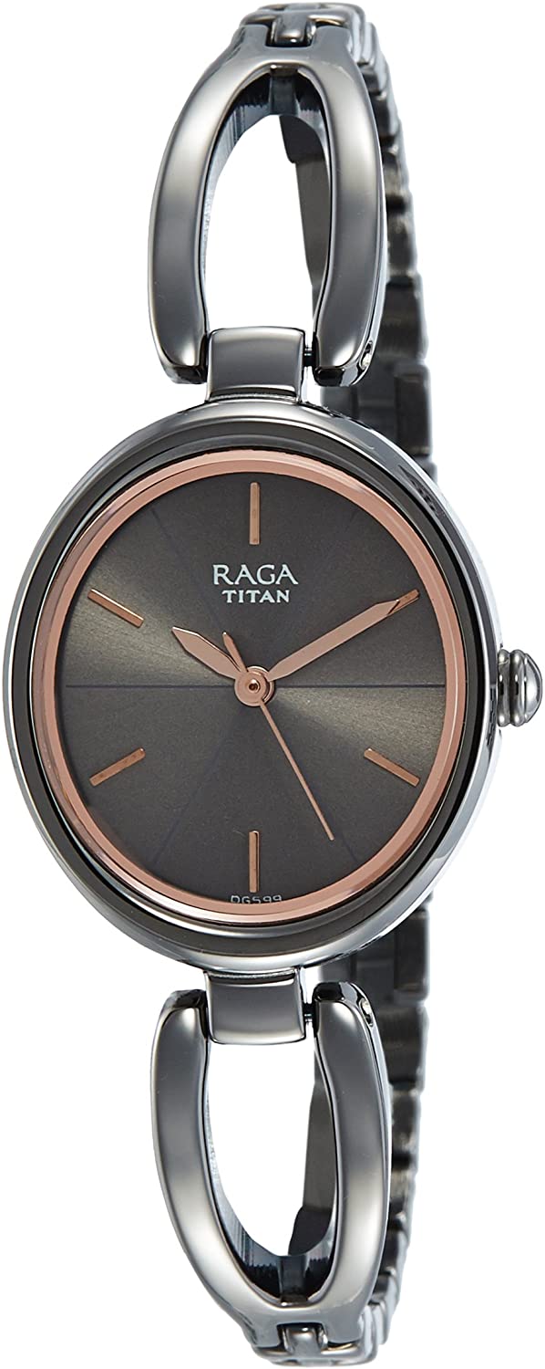 Titan Raga Viva Women Bracelet Watch 2579QM01 | Stainless Steel | Mesh Strap | Water-Resistant | Minimal | Quartz Movement | Lifestyle | Business | Scratch-resistant | Fashionable | Halabh.com