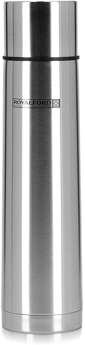Royalford 500 Ml Stainless Steel Vacuum Flask Heat Insulated Thermos Silver