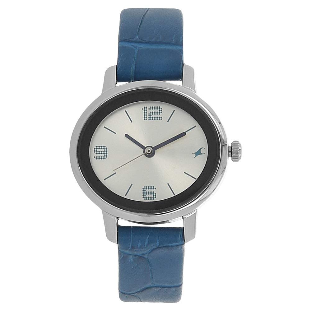 Fastrack Analog Women's Watch 6107SL01 | Leather Band | Water-Resistant | Quartz Movement | Classic Style | Fashionable | Durable | Affordable | Halabh.com