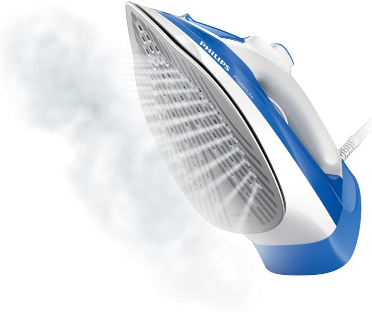 Philips Power Life Steam Iron Blue - GC2990 | reliable performance | lightweight | variable steam settings | safety features | stylish | even heat distribution | Halabh.com