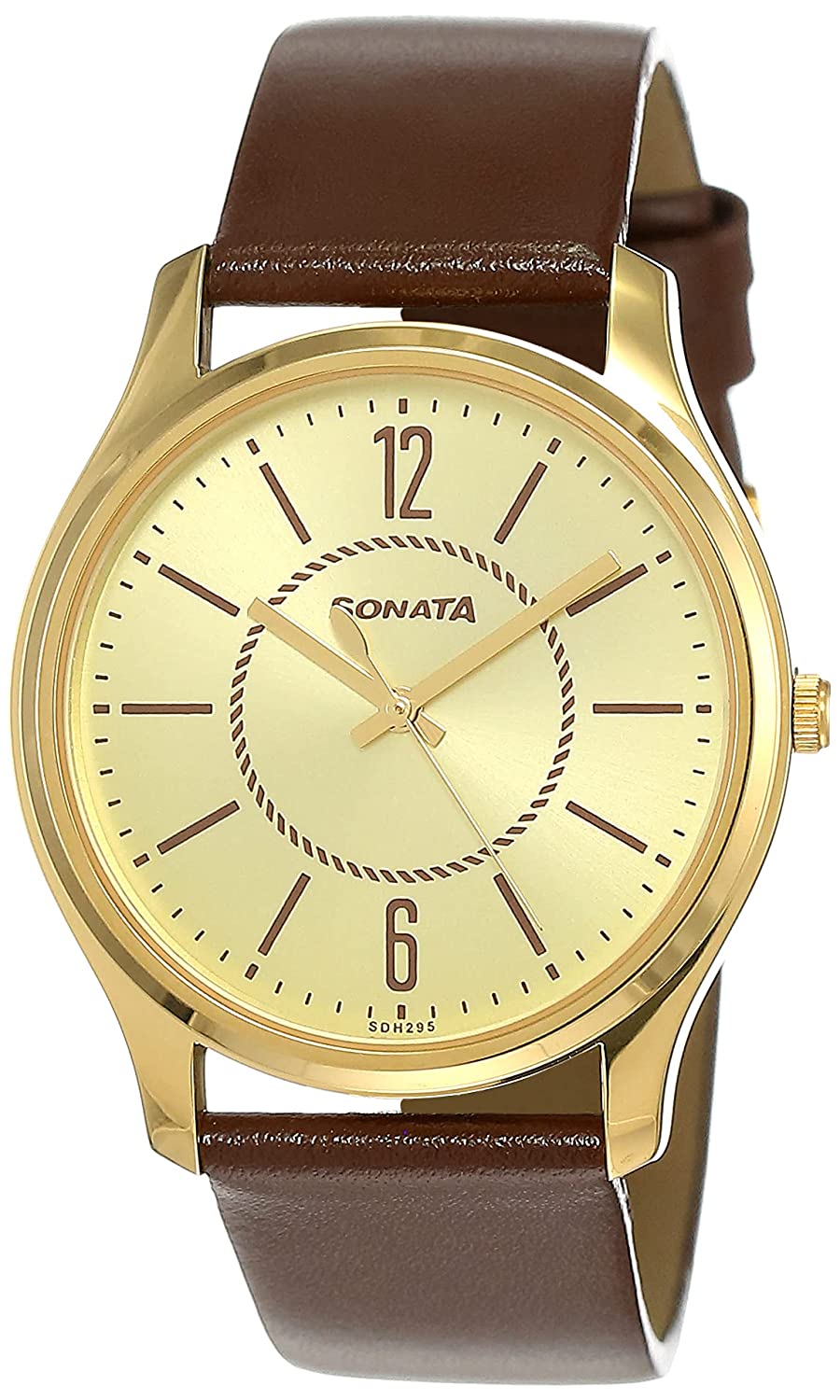 Sonata Essentials Analog Champagne Dial Men's Watch