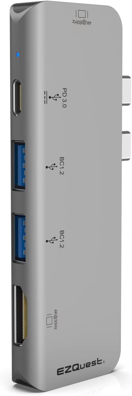 Ezquest USB-C Dual HDMI Multimedia Hub Adapter 5 Ports