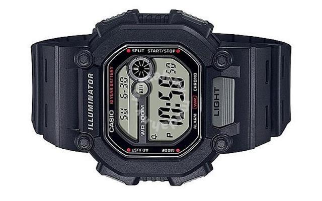 Casio Men Black Digital Watch W-737H-1AVDF | Resin | Water-Resistant | Minimal | Quartz Movement | Lifestyle| Business | Scratch-resistant | Fashionable | Halabh.com