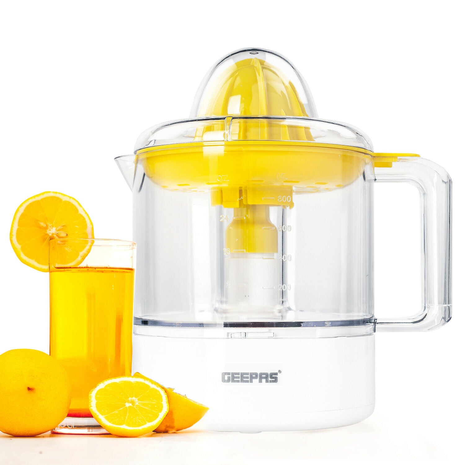 Geepas Citrus Juicer 1.0L Plstc Cup 1x6 | Kitchen Appliances | Halabh.com
