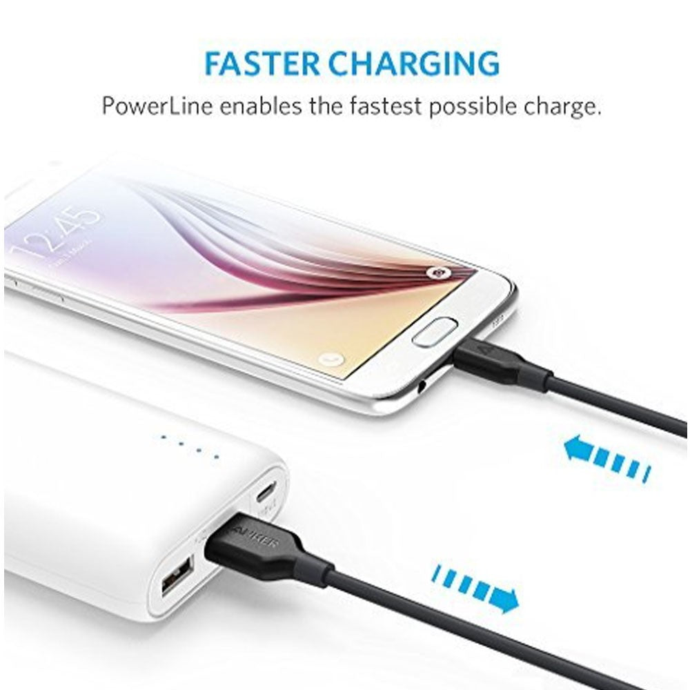 Anker 3ft PowerLine Micro USB Cable Black