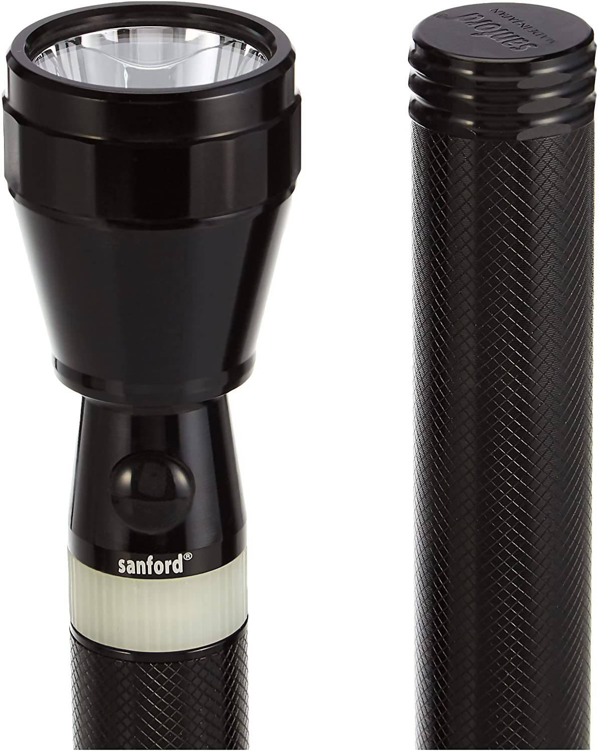 Sanford 2 In 1 Combo Rechargeable LED Flash Light Black