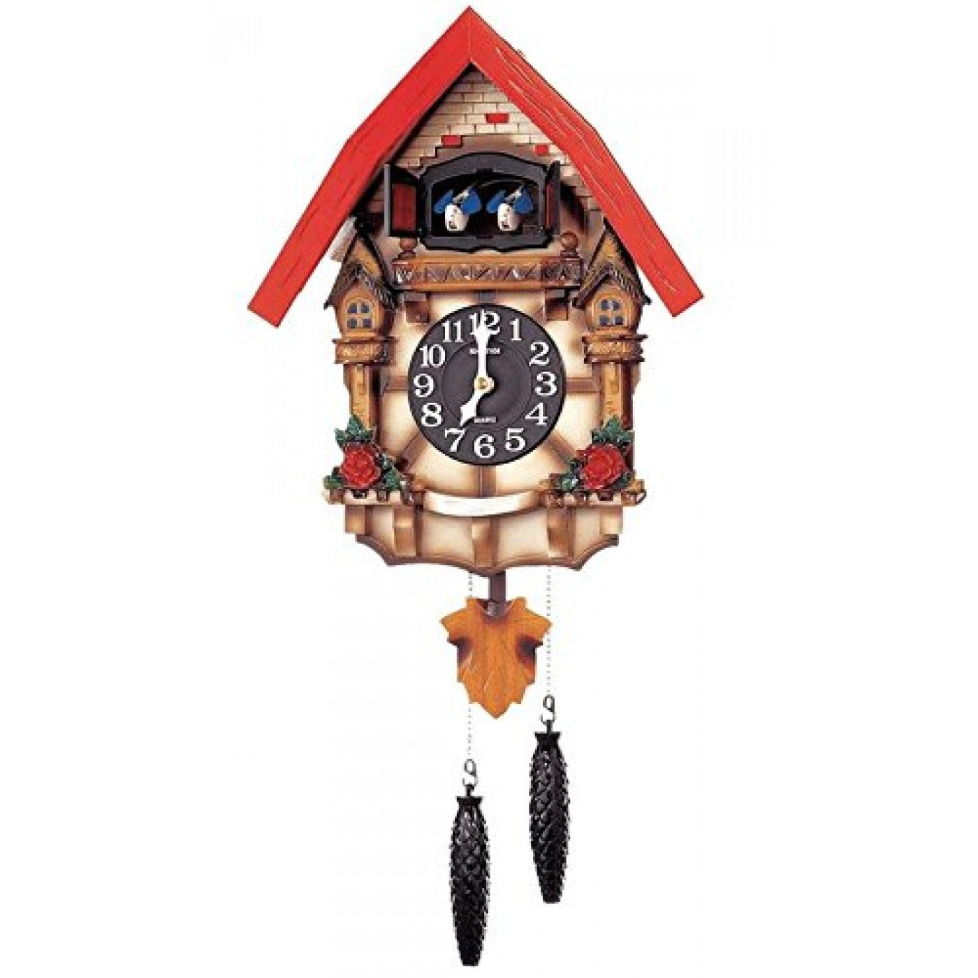 Rhythm Cuckoo Wall Clock Solid Wood Movable Wall