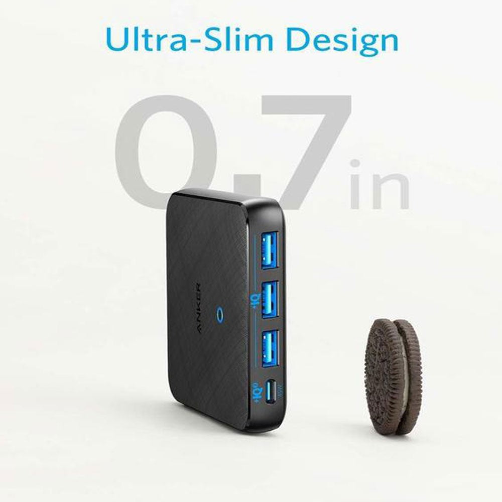 Anker PowerPort Slim 65W PD 4 Charger Black