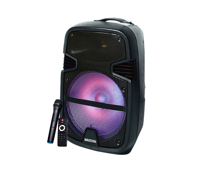 Krypton Portable And Rechargeable Speaker With Mic Black