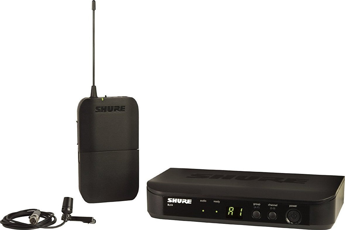 Shure Wireless System With CVL Lapel Lavalier Microphone Black