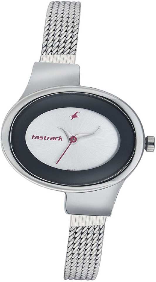 Fastrack Analog Women Watch 6015SM01 | Stainless Steel | Mesh Strap | Water-Resistant | Minimal | Quartz Movement | Lifestyle | Business | Scratch-resistant | Fashionable | Halabh.com