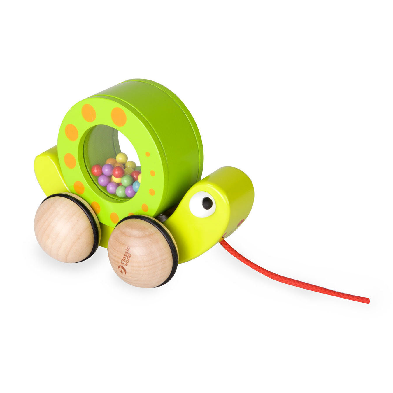 Classic World Wooden Pulling Snail Figure