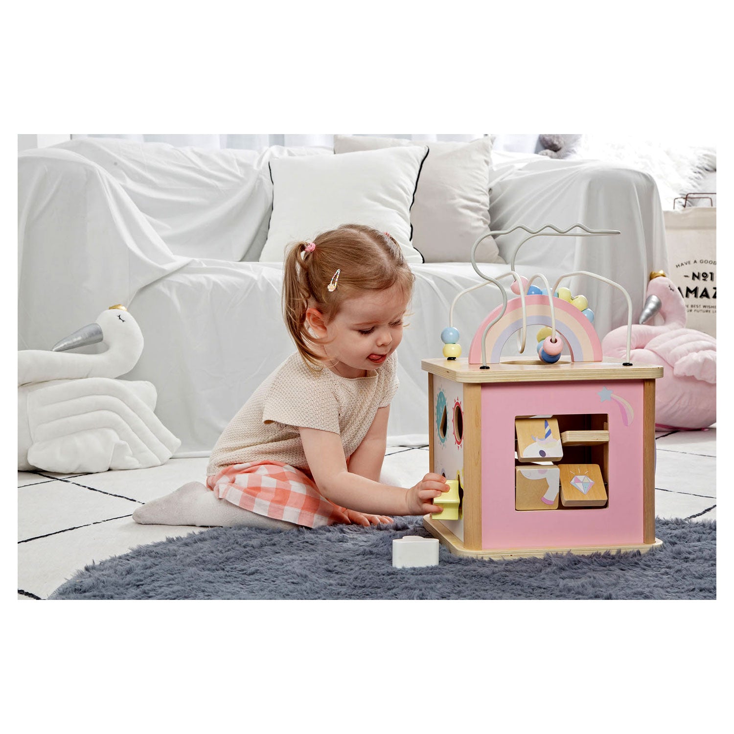 Classic World Wooden Activity Cube