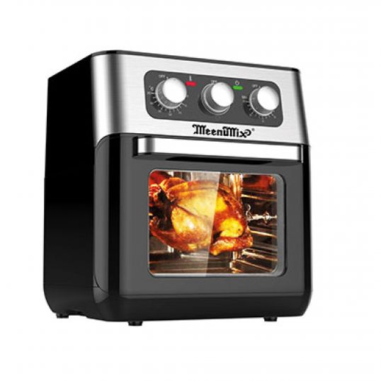 Meenumix Manual Air Fryer Oven | Color Grey and Black | Capacity 10L | Best Kitchen Appliances in Bahrain | Halabh
