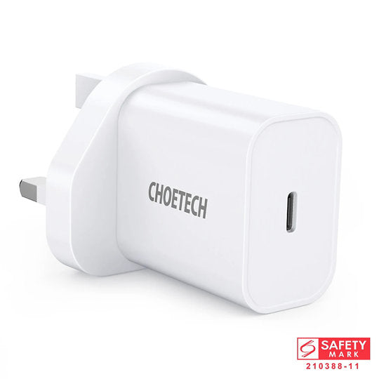 Choetech PD USB C 20W Wall Charger White