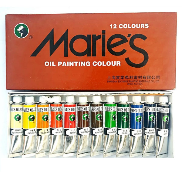 Maries Oil Colour Set 12ml x12 Color
