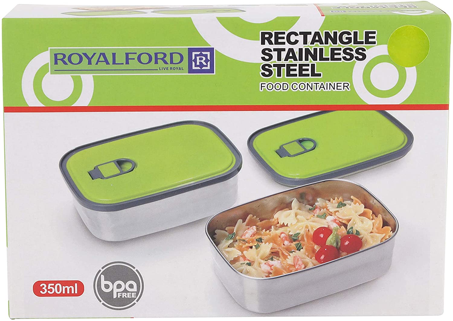 Royalford Food Container Green 350ml