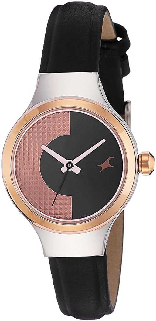 Fastrack Analog Women Watch 6134KL01 | Leather Band | Water-Resistant | Quartz Movement | Classic Style | Fashionable | Durable | Affordable | Halabh.com