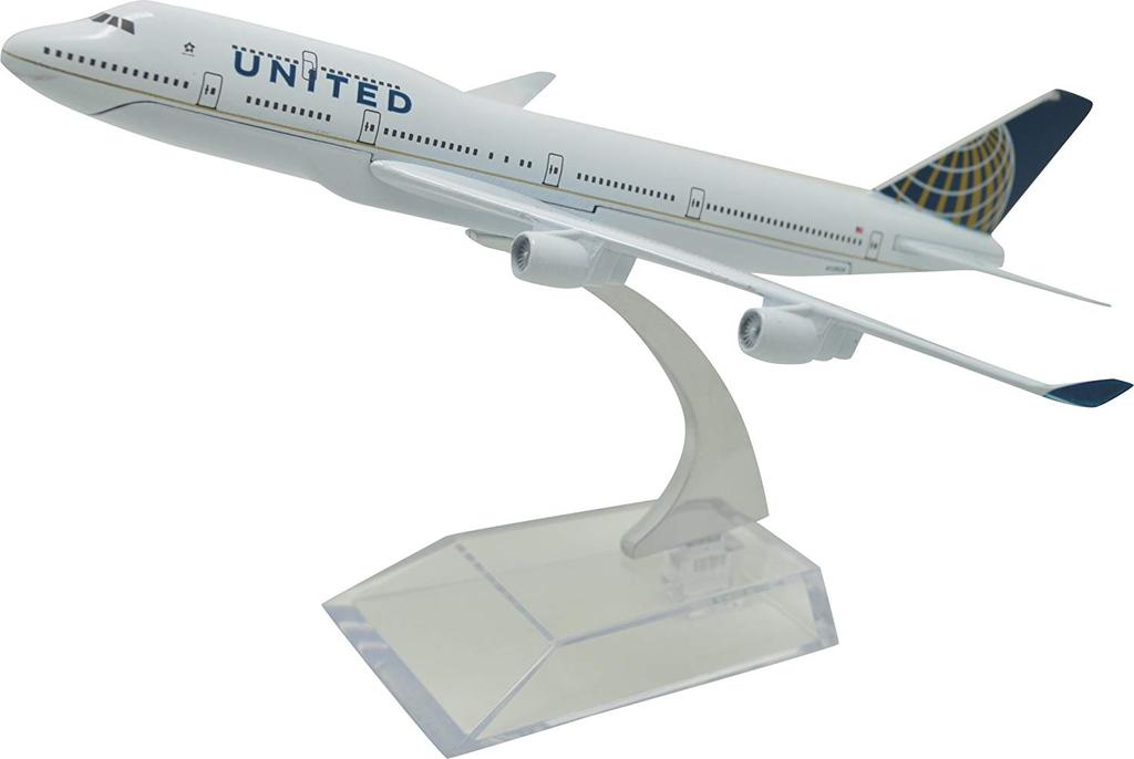 1:400 16cm Boeing B747 400 United Airlines Metal Airplane Model Plane Toy
