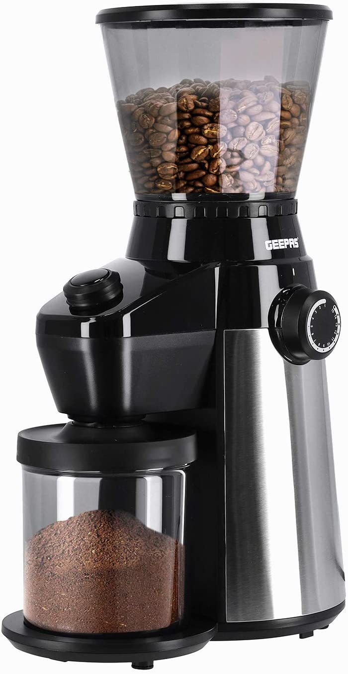 Geepas Coffee Grinder 150 W Silver Black