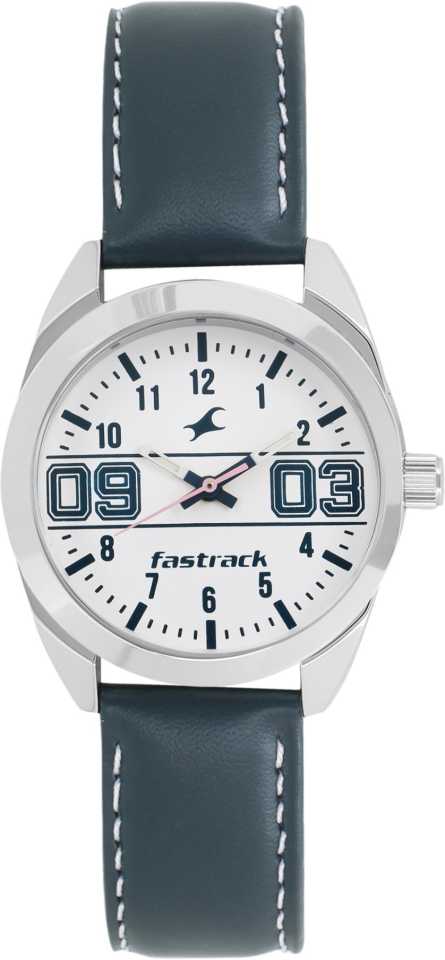 Fastrack Varsity Women's Watch 6171SL01 | Leather Band | Water-Resistant | Quartz Movement | Classic Style | Fashionable | Durable | Affordable | Halabh.com