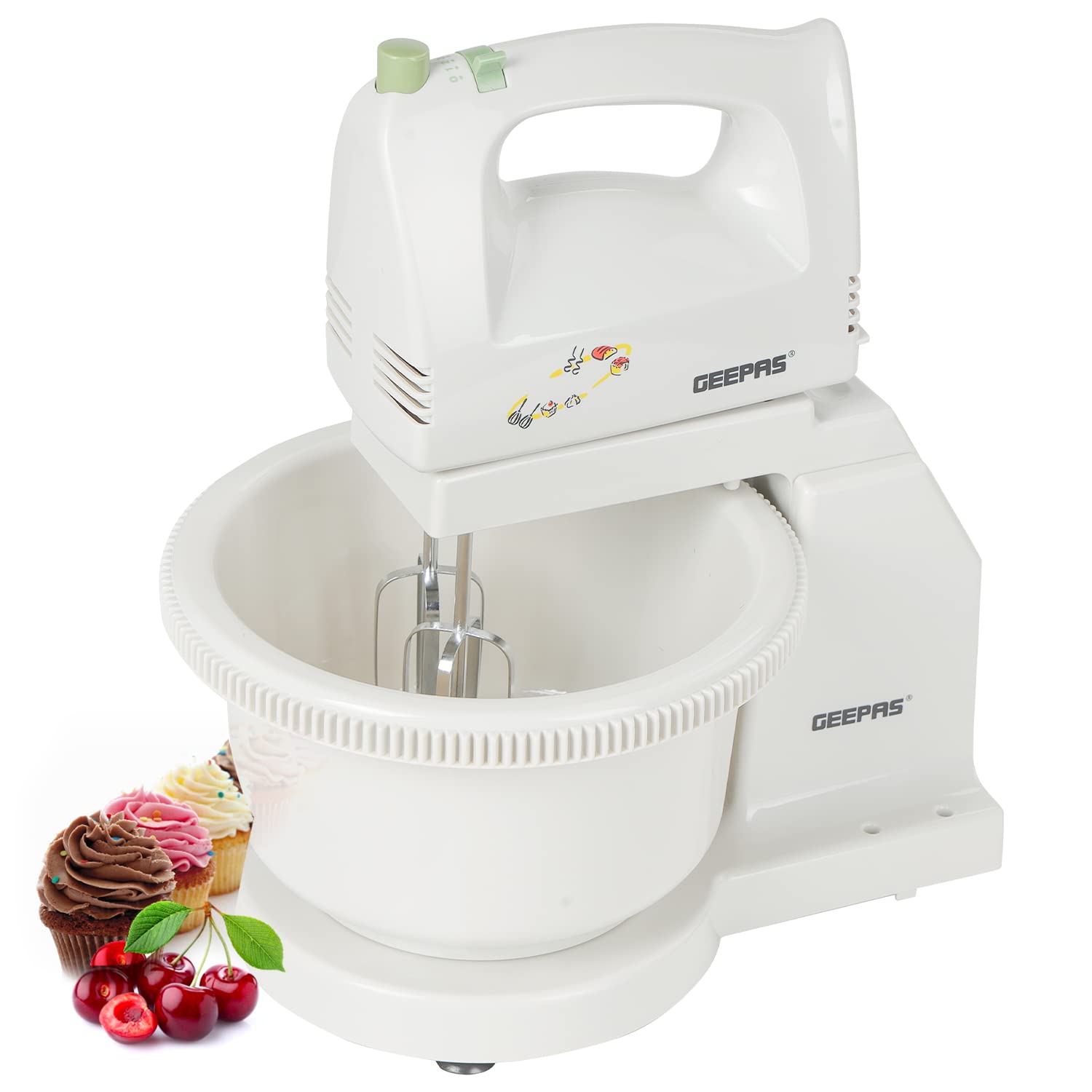 Geepas Hand Mixer With Stand And Bowl | Kitchen Appliances | Halabh.com