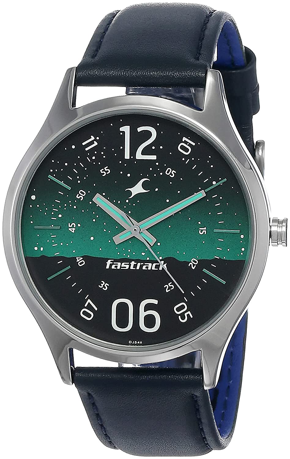 Fastrack Space Analog Mens Watch 3184SL04 | Leather Band | Water-Resistant | Quartz Movement | Classic Style | Fashionable | Durable | Affordable | Halabh.com