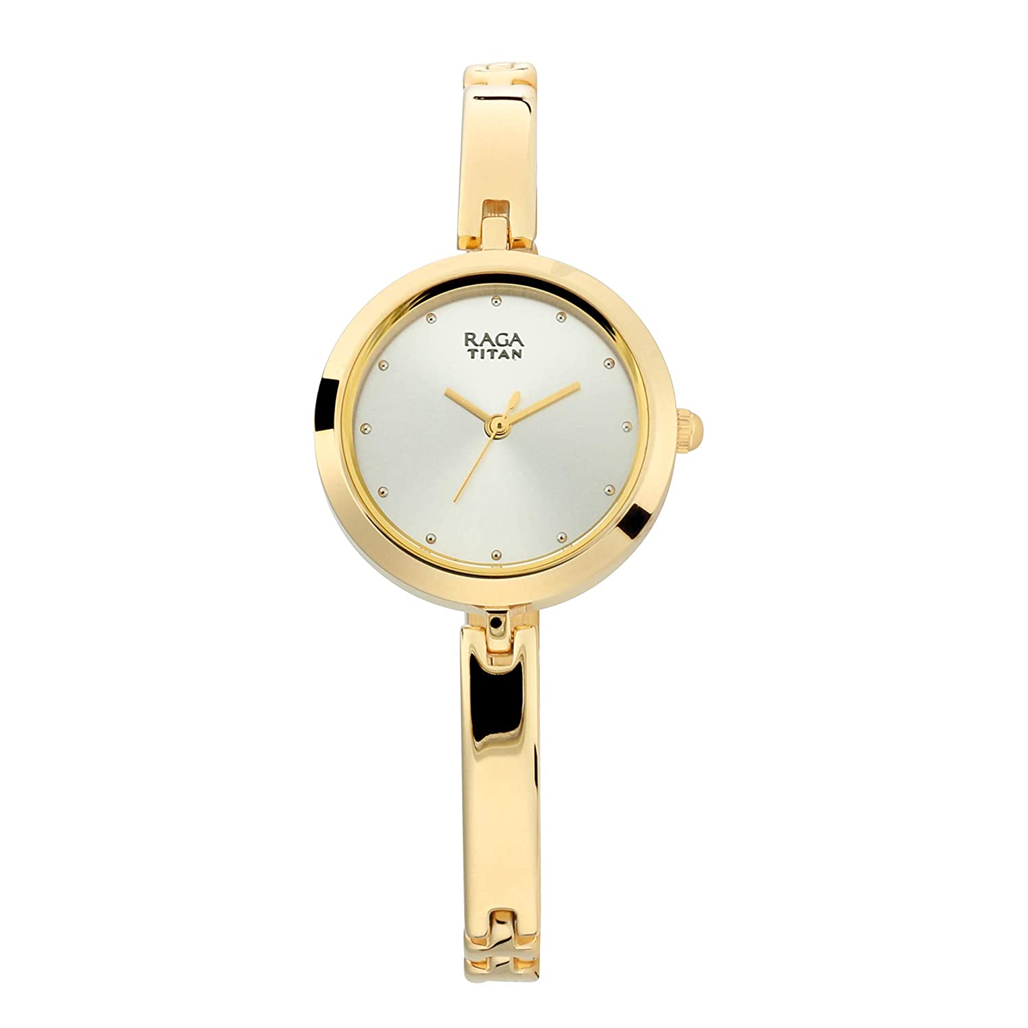 Titan Viva Analog Women Watch 2606YM04 | Stainless Steel | Mesh Strap | Water-Resistant | Minimal | Quartz Movement | Lifestyle | Business | Scratch-resistant | Fashionable | Halabh.com